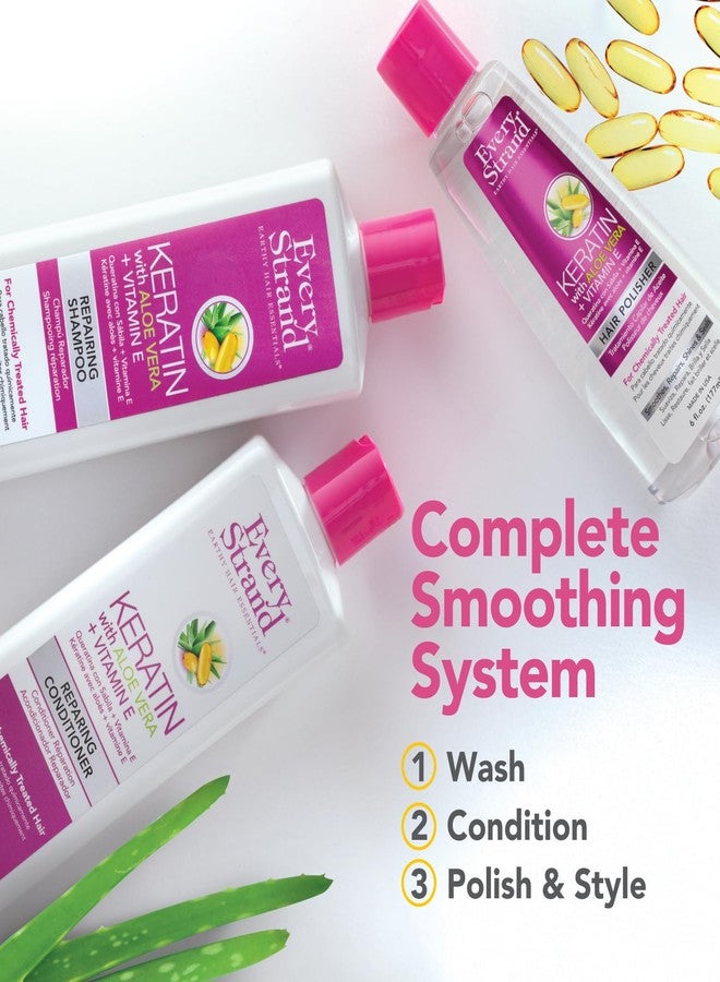 Every Strand Keratin Shampoo and Conditioner plus 6oz Hair Polisher - Image 4