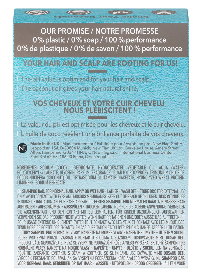 FOAMIE Coconut Shampoo Bar for Normal Hair Pack of 3 - Image 3