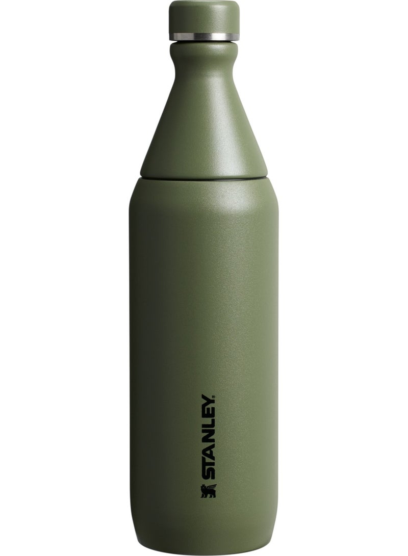 ستانلي زجاجة سليم طوال اليوم 20 أونصة | قم بلف الغطاء بختم مانع للتسرب | تصميم نحيف للسفر وصالة الألعاب الرياضية | ستانلس ستيل معزول | خالية من مادة BPA - Image 1