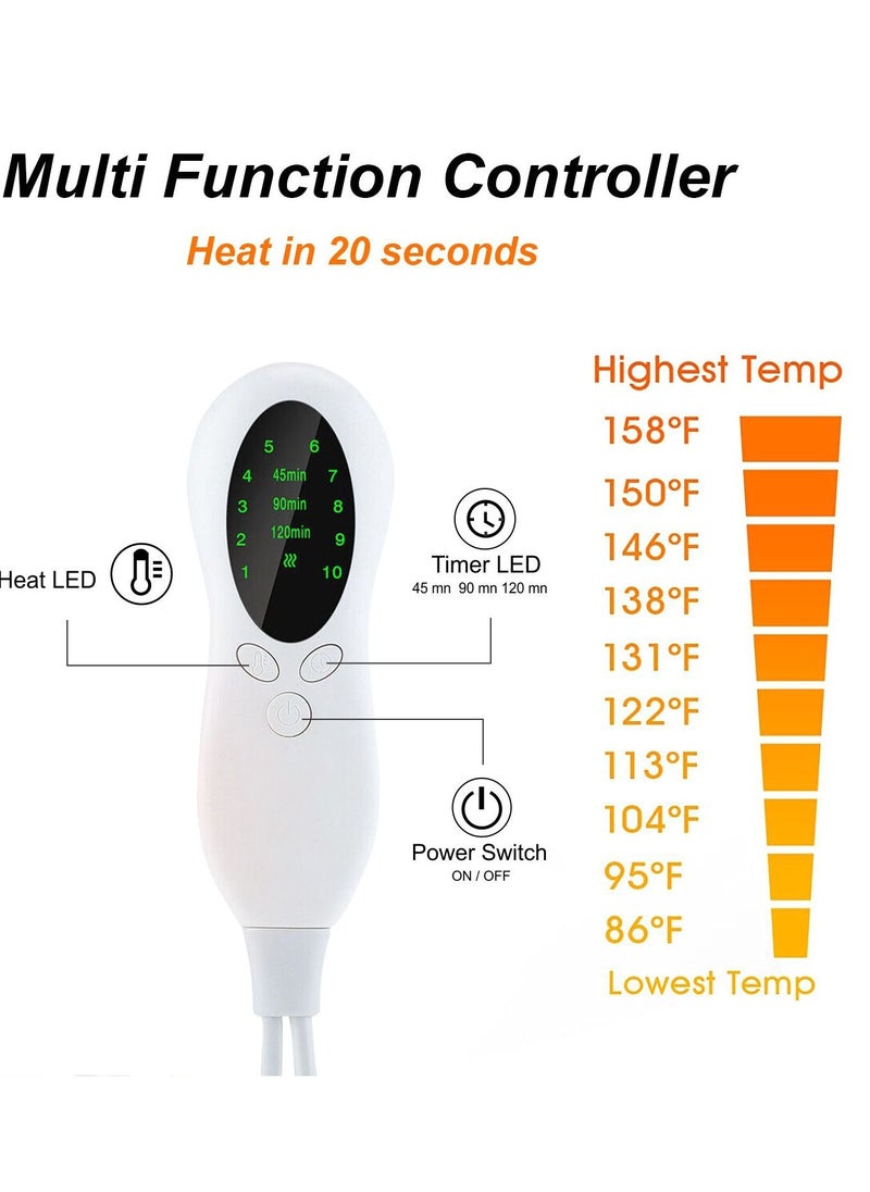 Heating Electric for Pain Relief of Back Neck and Shoulder 10 Electric Temperature Options 4 Timer Settings Auto Shut Off - pzsku/Z1107027CB7CA74560A22Z/45/_/1678279449/051b6ad0-e01a-42ba-a1b6-85fe1801f576