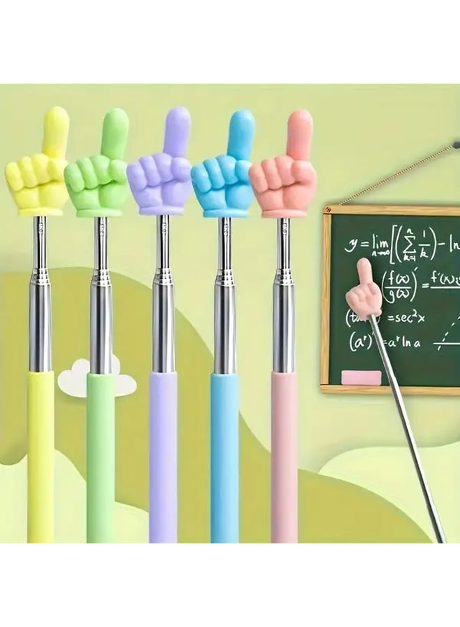 5pcs Retractable Finger Pointer For Teachers Whiteboard Classroom Teaching - Image 1