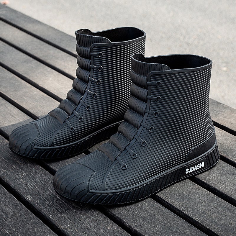 Rain Boots for Men and Women, Versatile Casual Short-Tube Waterproof Shoes, Velvet, Warm, Non-Slip, Wear-Resistant, Comfortable Outer Rain Boots, Export - Image 2