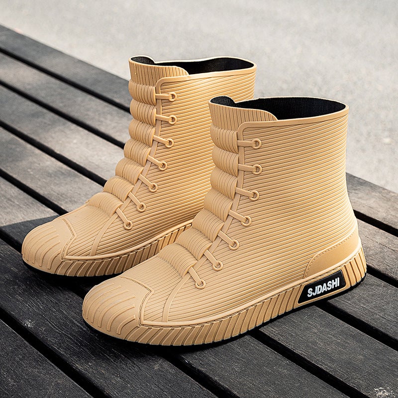 Rain Boots for Men and Women, Versatile Casual Short-Tube Waterproof Shoes, Velvet, Warm, Non-Slip, Wear-Resistant, Comfortable Outer Rain Boots, Export - Image 3