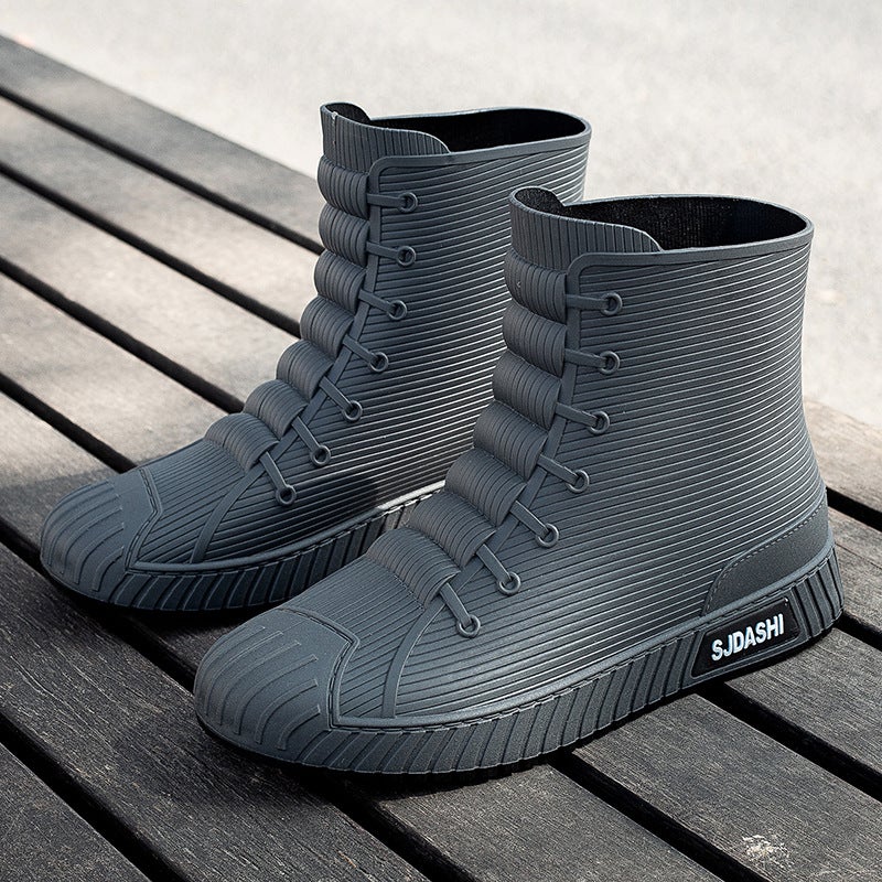 Rain Boots for Men and Women, Versatile Casual Short-Tube Waterproof Shoes, Velvet, Warm, Non-Slip, Wear-Resistant, Comfortable Outer Rain Boots, Export - Image 4