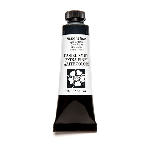 Daniel Smith Extra Fine Watercolor Paint, 15ml Tube, Graphite Gray, 284600038, 0.5 Fl Oz (Pack of 1) - Image 4