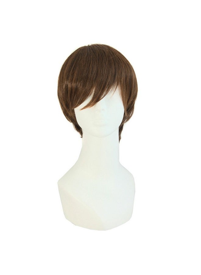 MapofBeauty Fashion Men's Short Straight Wig (Brown) - pzsku/Z110714A548515F8DB12DZ/45/_/1741329970/6d81261e-5b1b-4775-a74a-965a29c17f35