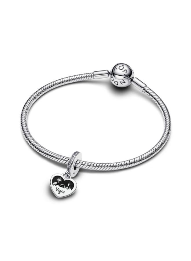 PANDORA Engravable Heart Tag Dangle Charm  - Image 4
