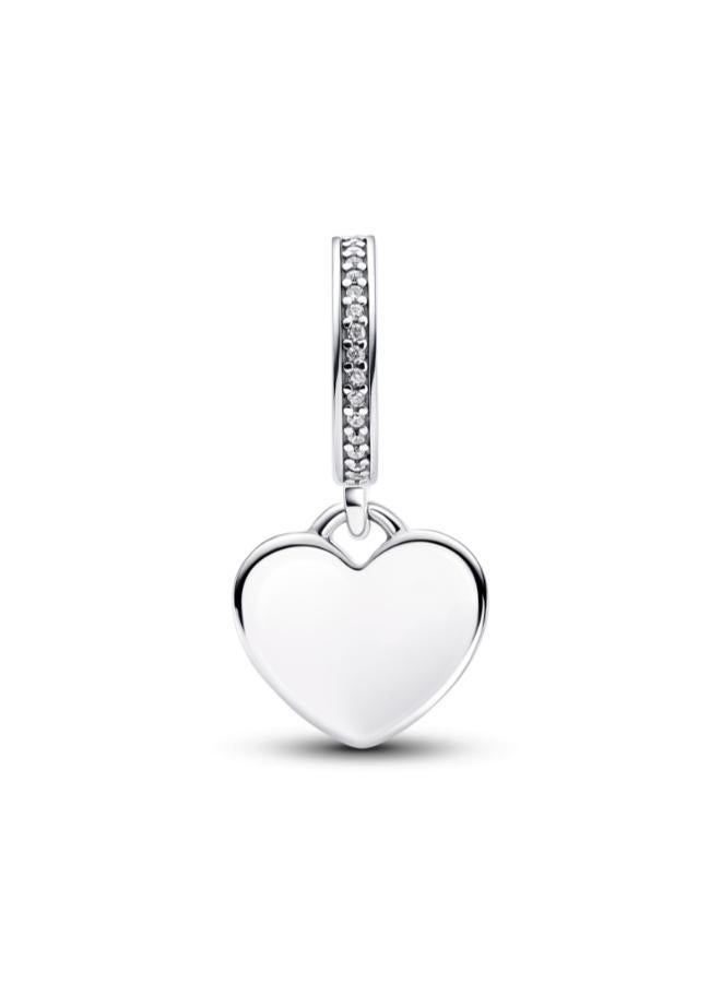 PANDORA Engravable Heart Tag Dangle Charm  - Image 2