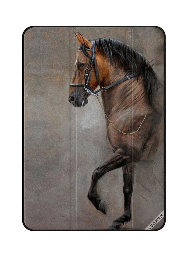 NIBEMINENT Horse Vintage Protective Case Cover For Apple iPad Pro 2nd Gen Multicolour