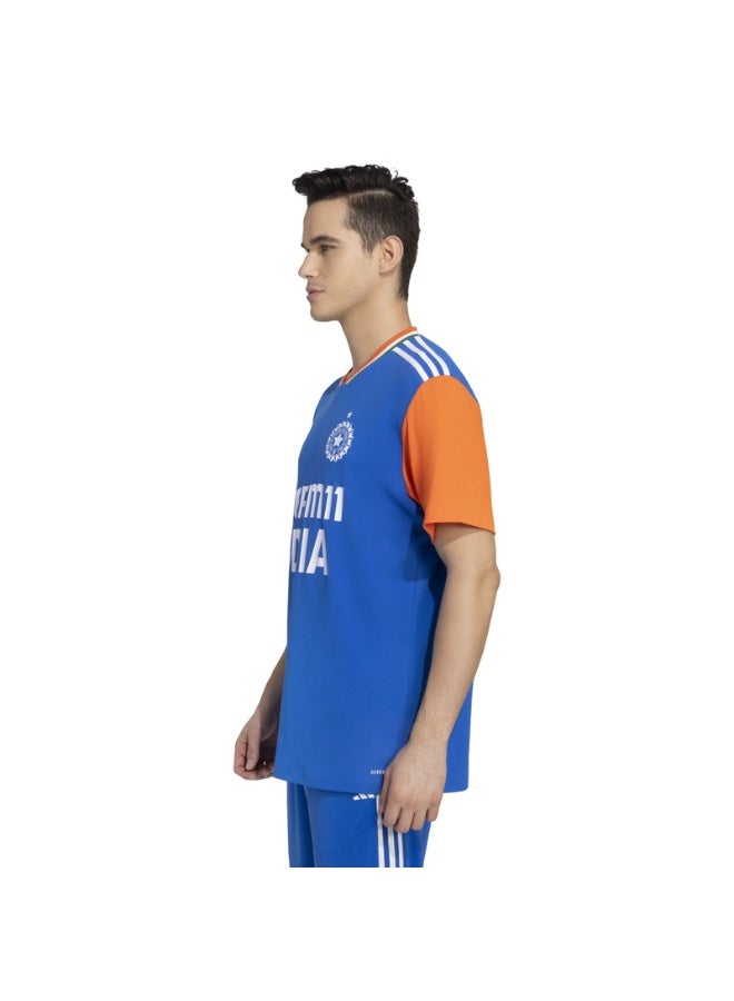 Adidas Official India Cricket T20 Fan Blue Jerseys for Men - Image 4