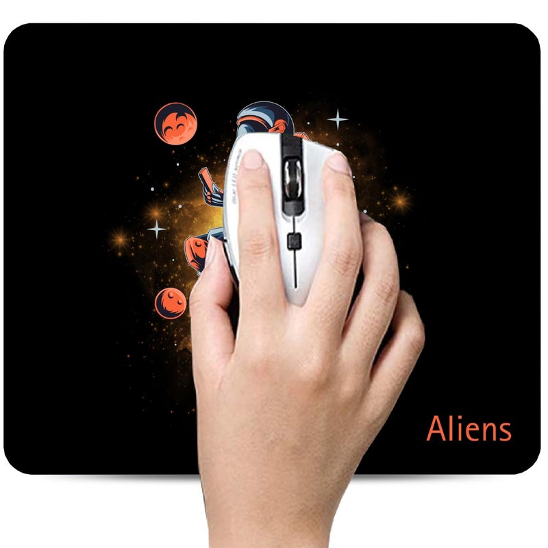 Aliens Mouse Pad for Computer, Laptop, Smooth Premium Cloth Surface, Non-Slip Rubber Base, Speed and Precision Operation Compatible with Laser and Optical Mouse, Gaming, Office, Home 230x190mm (SP-11) - Image 4