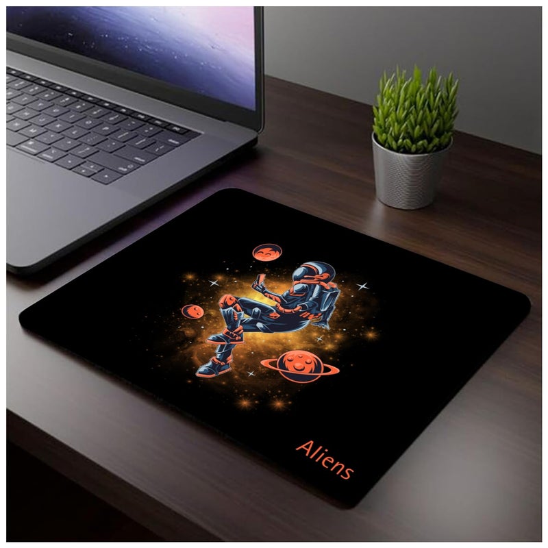 Aliens Mouse Pad for Computer, Laptop, Smooth Premium Cloth Surface, Non-Slip Rubber Base, Speed and Precision Operation Compatible with Laser and Optical Mouse, Gaming, Office, Home 230x190mm (SP-11) - Image 5