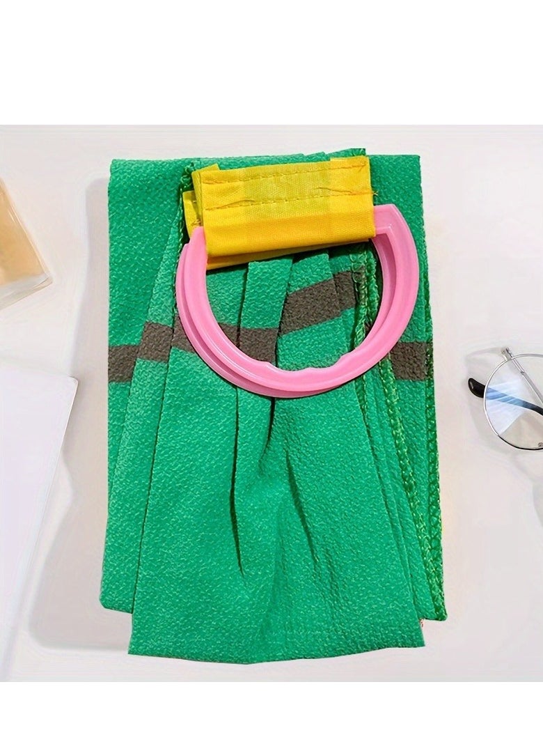 Generic - 1Pc Exfoliating Bath Towel - Thick, Durable Polyester, Geometric Pattern, Rectangular Shape For Deep Clean & Skin Rejuvenation, Modern Style Bathroom Essential - Image 1