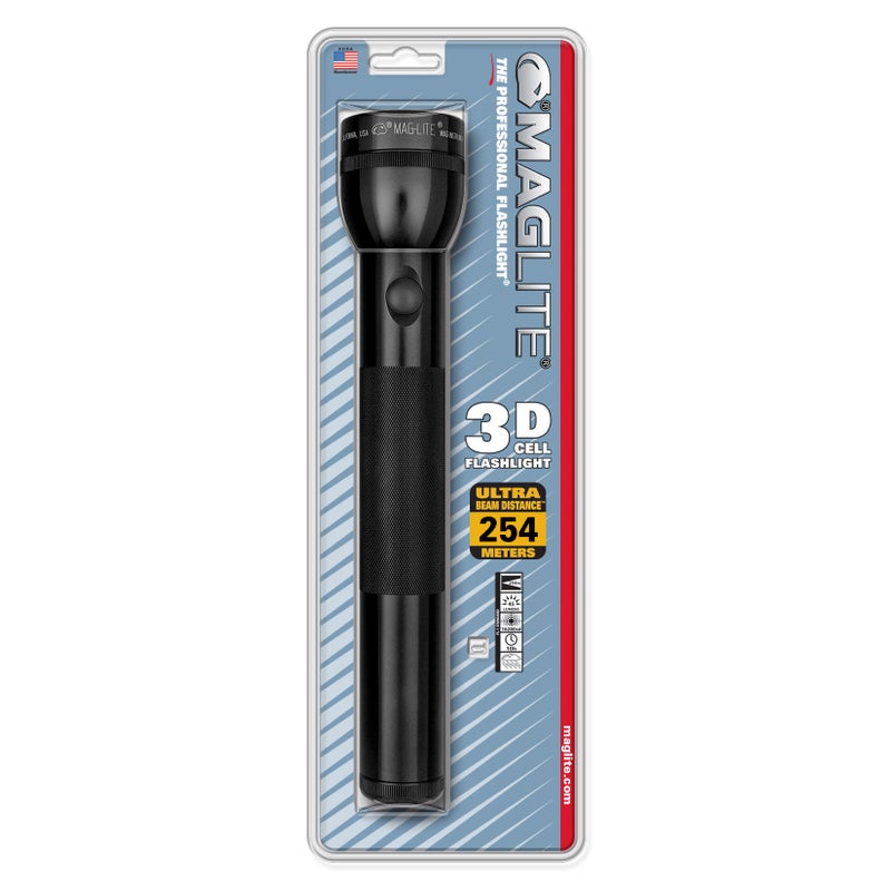 MagLite - S3D015 Maglite Heavy-Duty Incandescent 3-Cell D Flashlight in Display Box, Black - Image 3