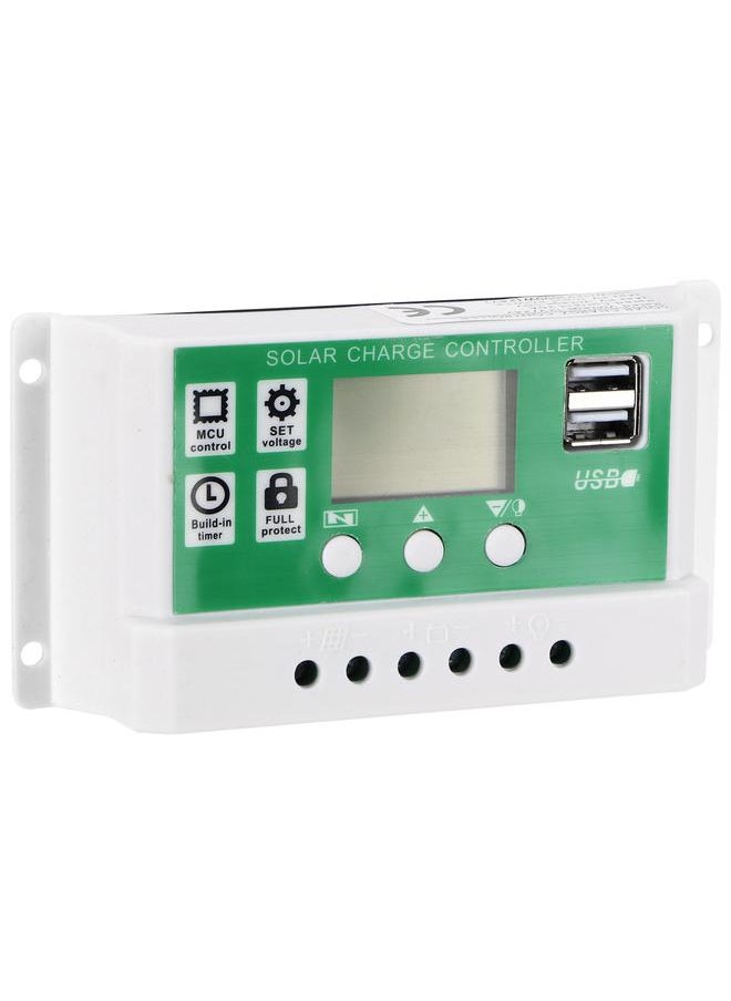20A 12V 24V LCD Display Solar Charge Controller PWM Auto Focusing Tracking Charging