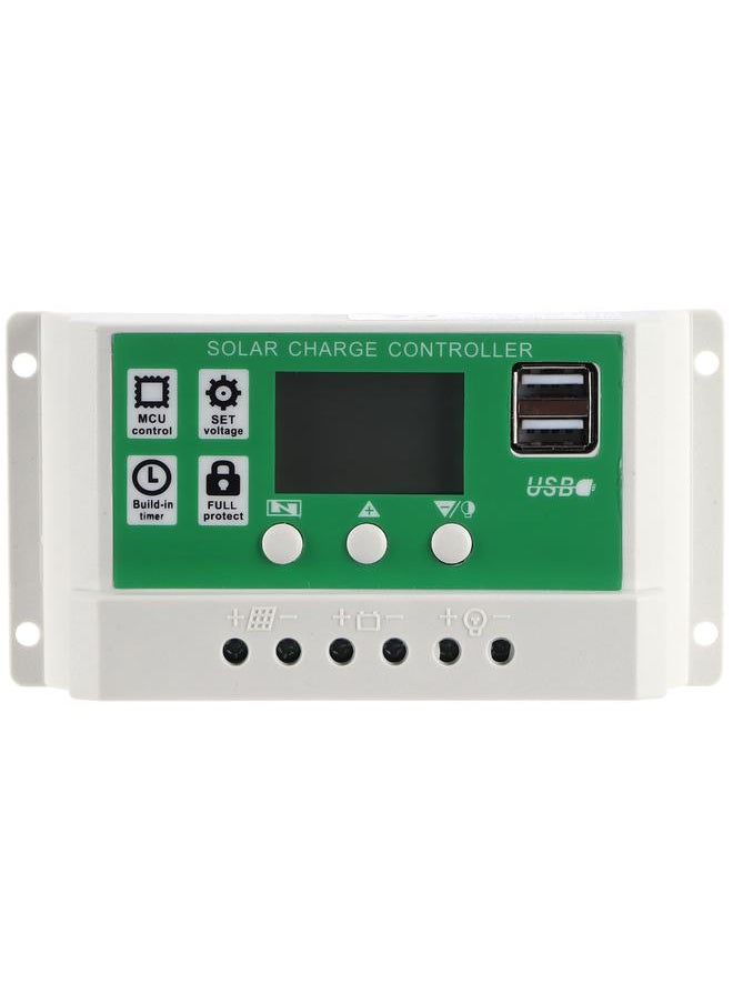 20A 12V 24V LCD Display Solar Charge Controller PWM Auto Focusing Tracking Charging