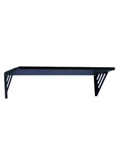 Feelings WALL SHELF BLACK 60cm WITH 2 BRACKETS SIZE : 60x20x1.5CM  - Image 2