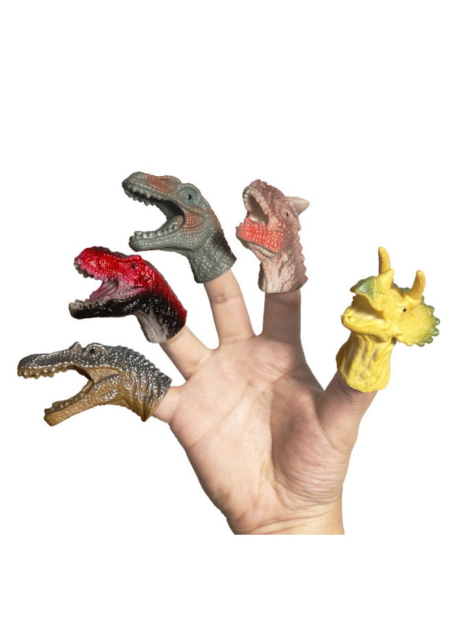 Simulation Dinosaur Finger Doll Toy Children Parent-Child Interactive Dinosaur Finger Doll Suit Tyrannosaurus Rex Model Toy