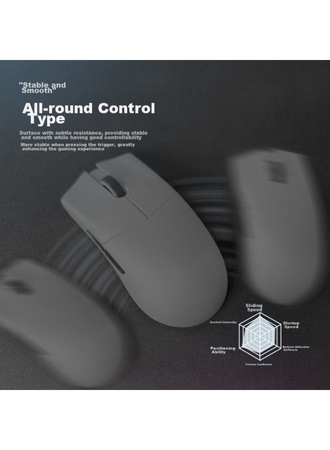 Lesailes Feidun Dark Gaming Mouse Pad, Fps Smooth Gaming Special Thin Surface Computer Desk Pad, Control Sword Master Zero Qck Heavy Zhuowei Chizhen Fire Red Dye, Sunken Edge, Black - Image 4