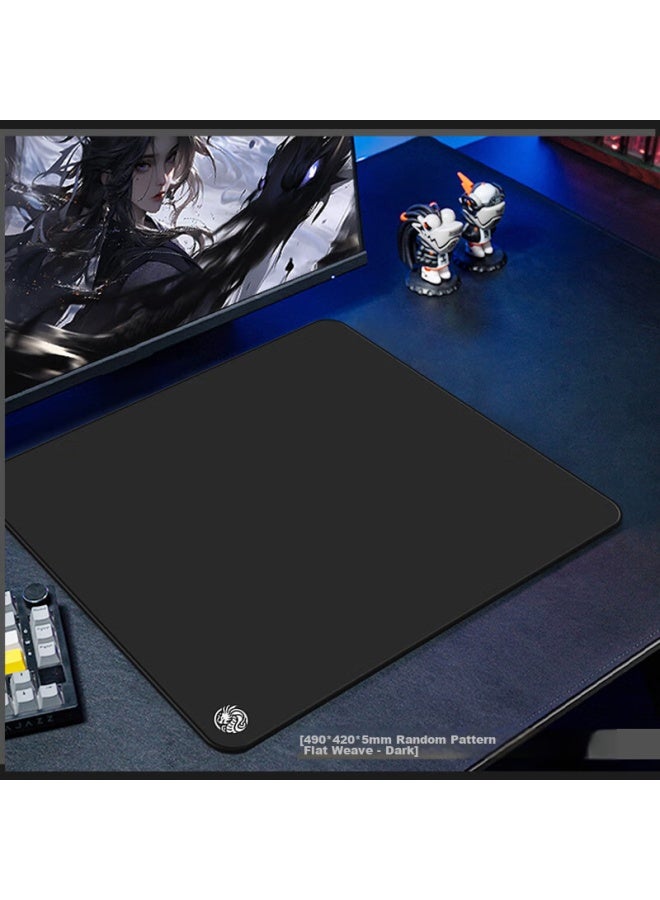 Lesailes Feidun Dark Gaming Mouse Pad, Fps Smooth Gaming Special Thin Surface Computer Desk Pad, Control Sword Master Zero Qck Heavy Zhuowei Chizhen Fire Red Dye, Sunken Edge, Black - Image 2