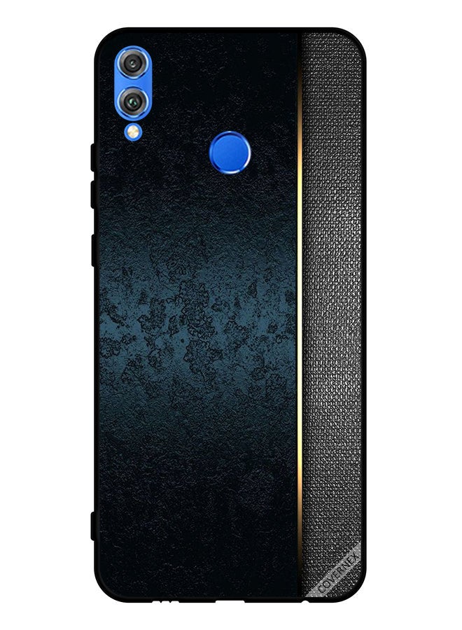 Covernex غطاء حماية لهاتف Honor 8X بنمط جلدي داكن - Image 1