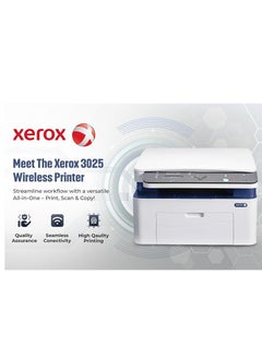 xerox WorkCentre 3025 Monochrome Multifunction Laser Printer, B&W Printer,A4,21ppm let, 20ppmA4  - Image 1