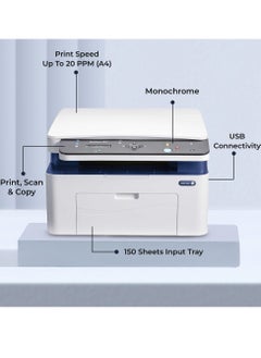 xerox WorkCentre 3025 Monochrome Multifunction Laser Printer, B&W Printer,A4,21ppm let, 20ppmA4  - Image 3