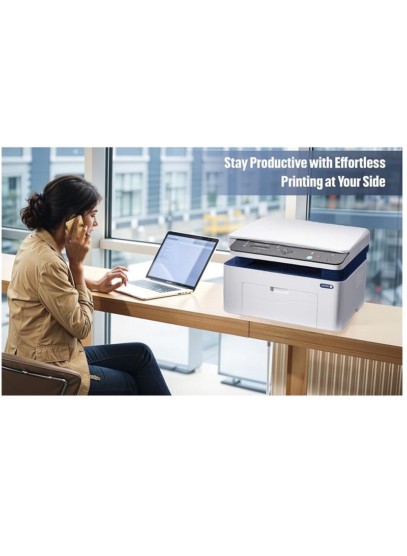 xerox WorkCentre 3025 Monochrome Multifunction Laser Printer, B&W Printer,A4,21ppm let, 20ppmA4  - Image 5