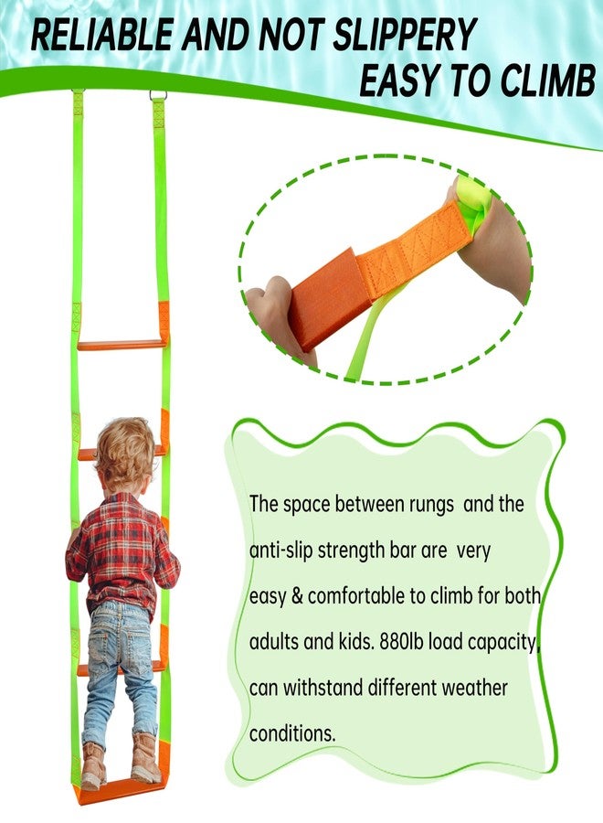 itayak Boat Rope Ladder, 5 Step Heavy Duty Climbing Ladder For Inflatable Boats, Fishing Sailboats, Kayaks, Tree Houses, And Outdoor Activities (5 Step) - Image 5