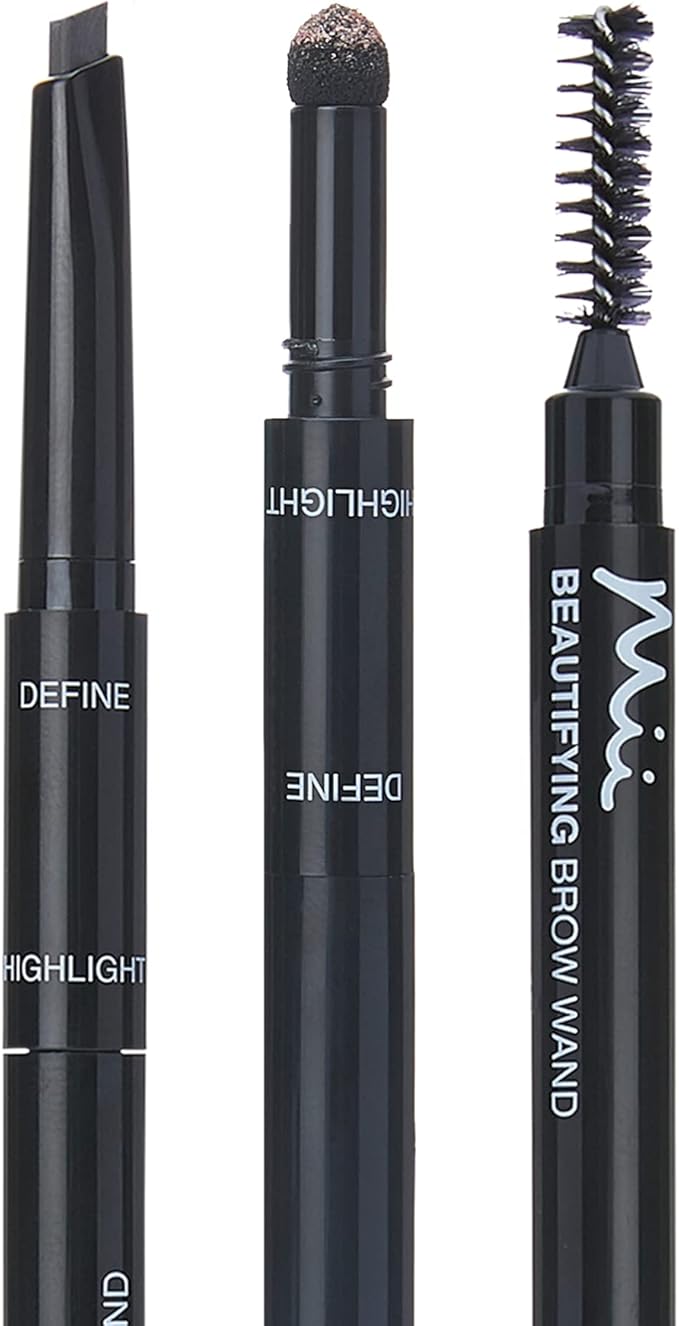 Mii Cosmetics Brow By Mii Beautifying Brow Wand 3in1 Precision Eyebrow Pencil Truly Darker - Image 4