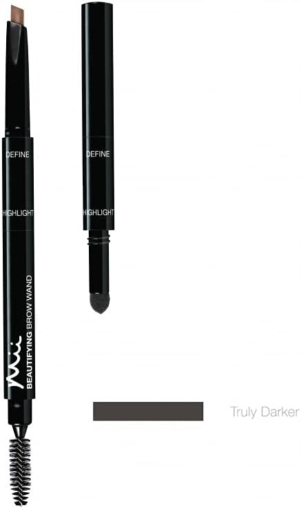 Mii Cosmetics Brow By Mii Beautifying Brow Wand 3in1 Precision Eyebrow Pencil Truly Darker - Image 1