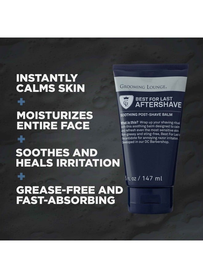 Grooming Lounge Rooming Lounge Best For Last Aftershave Soothing After Shave Balm Instantly Calms Irritated Skin Refreshing Facial Moisturizer Ideal For Sensitive Skin Nongreasy Fragrance Free 5 Oz  - Image 3