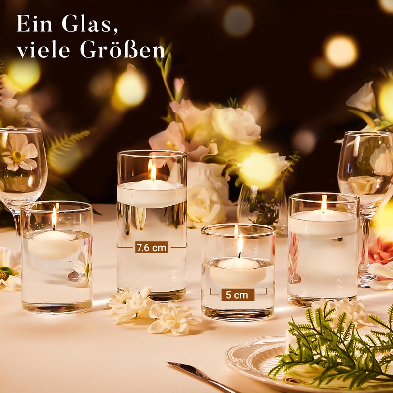 Ashlux White Floating Candles 2 inch, 24 Pack Floating Candles 5-6 Hours Long Burning, Unscented Floating Candle for Centerpieces, Wedding, Christmas Lights, Romantic Night for Her/Him Set - Image 3