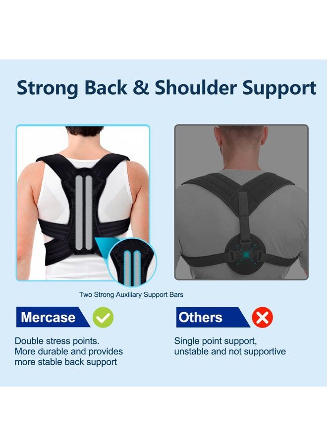 Mercase Posture Corrector for Men and Women,Shoulder Back Brace for Posture,Pain Relief for Back,Shoulders,Neck,Spine, Adjustable and Comfortable, Medium(23-32 inches) - Image 4