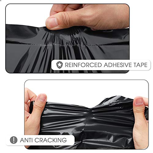 Metronic Poly Mailers 10x13 100 Pcs | Small Shipping Bags for Clothing | Mailing Bags for Small Business, Shipping Envelopes,Packing Bags in Black - Image 2