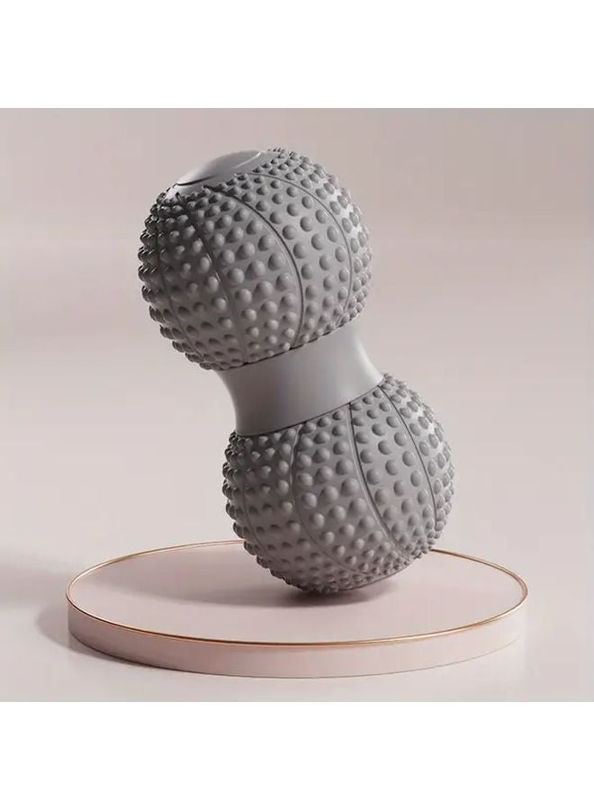 كرة تدليك اليوجا الرمادية لاسترخاء عضلات العمود الفقري للقدم وتدريب اللياقة البدنية - Image 1