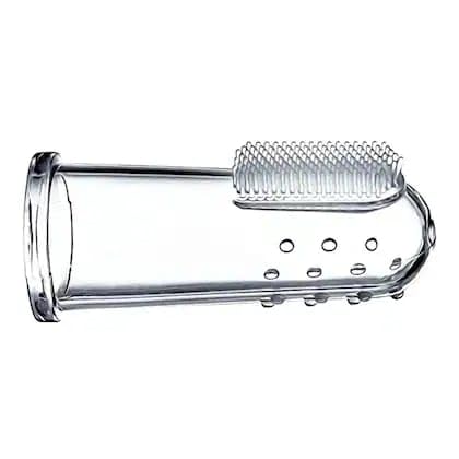Star Kids Baby Finger Toothbrush, Clear Silicone, Gentle Dental Care