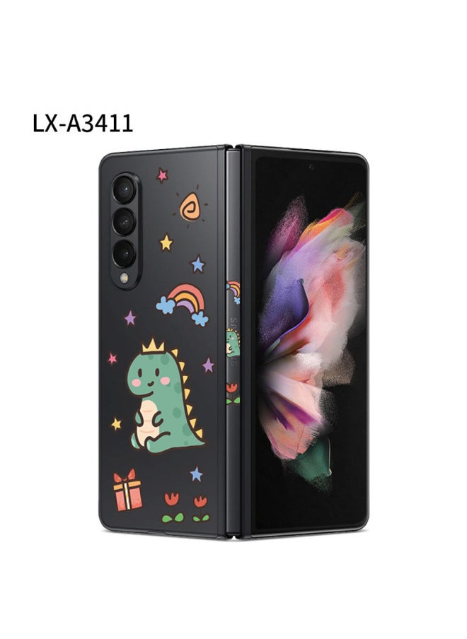 Generic For Samsung Fold3/4 All-inclusive Transparent Sticker Back Sticker W22 Sticker Personalized Color Sticker Folding Screen Fold2 Transparent-Color:LX-A3411-Dimensions:For Samsung Fold (color Through 3m)  - Image 1