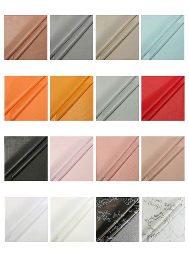 ZCM-HAPPY 80 Pieces Premium Gift and Bouquet Wrapping Paper Imported Gray Paper 50x75cm Decorative Gift Wrap for Special Occasions - Image 5