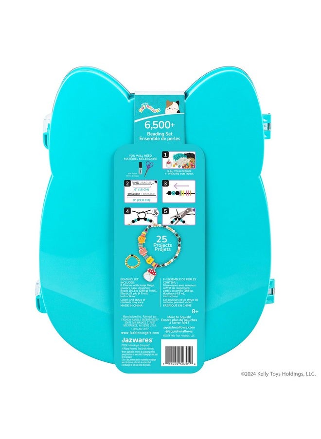 فاشون إينجلز - مجموعة مجوهرات Squishmallows من Fashion Angels، تتضمن أكثر من 6500 خرزة وقلادة وأكثر من ذلك، تصنع أكثر من 25 مشروعًا، مجوهرات Squishmallows للأطفال والفتيات والفتيان المراهقين - Image 1