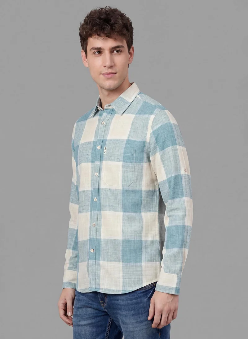 بيينغ هيومان Men Checked Casual Shirt