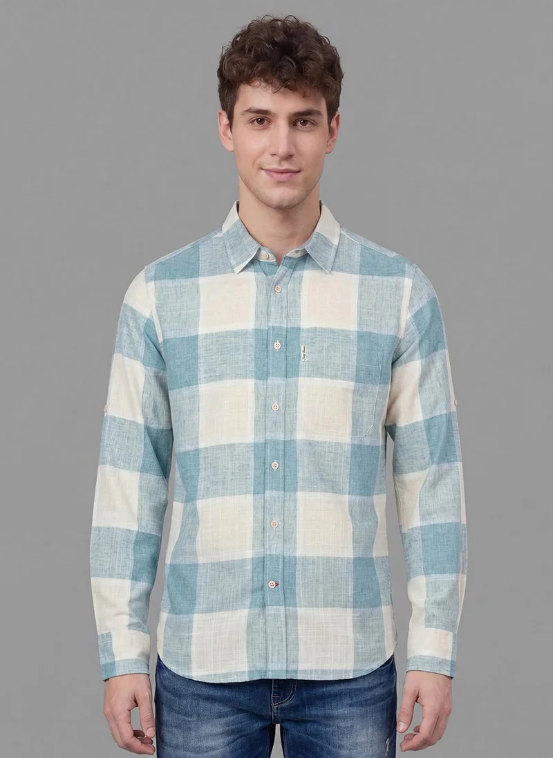 بيينغ هيومان Men Checked Casual Shirt