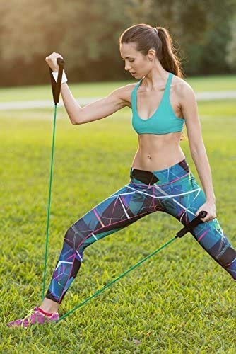 USI UNIVERSAL Toning Tube, IRT Light Resistance Band, TPR & Foam Handle Exercise Tube For Resistance Training, Physical Therapy, Home Workouts, Fitness, Pilates, Boxing Strength Training - Image 2