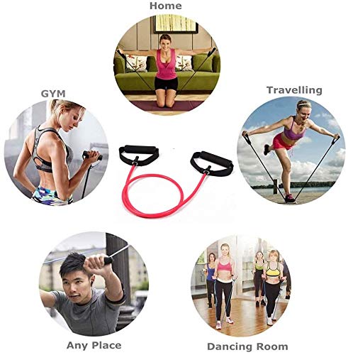USI UNIVERSAL Toning Tube, IRT Light Resistance Band, TPR & Foam Handle Exercise Tube For Resistance Training, Physical Therapy, Home Workouts, Fitness, Pilates, Boxing Strength Training - Image 5
