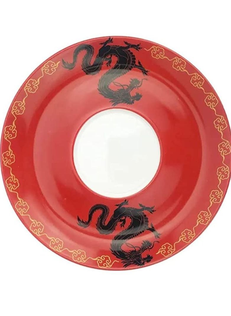 تيلاند كوب خزفي سحري من البورسلين الفاخر آمن في الميكروويف مع غطاء ومصفاة لشاي الأوراق السائبة 4 قطع - Image 4