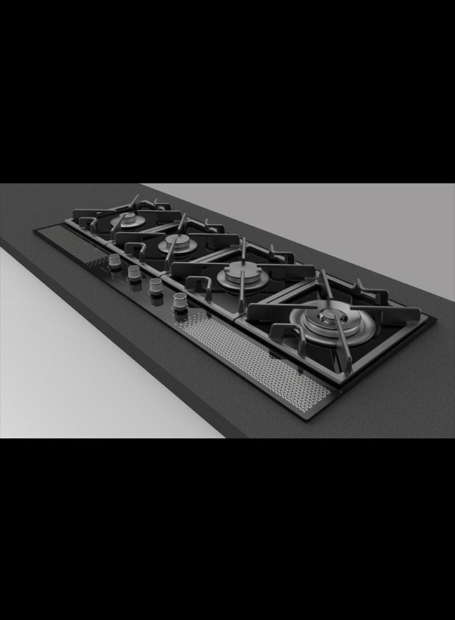 Baeckerhaft Built-in 120 cm Black Glass Hob, Made in Turkey, 2 years Warranty - Image 2