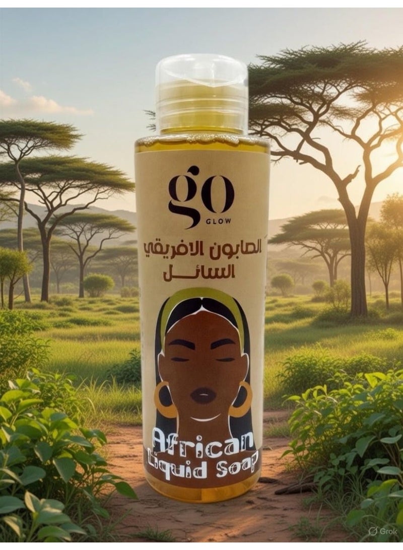 GO GLOW African Liquid Soap 400ml - Image 2