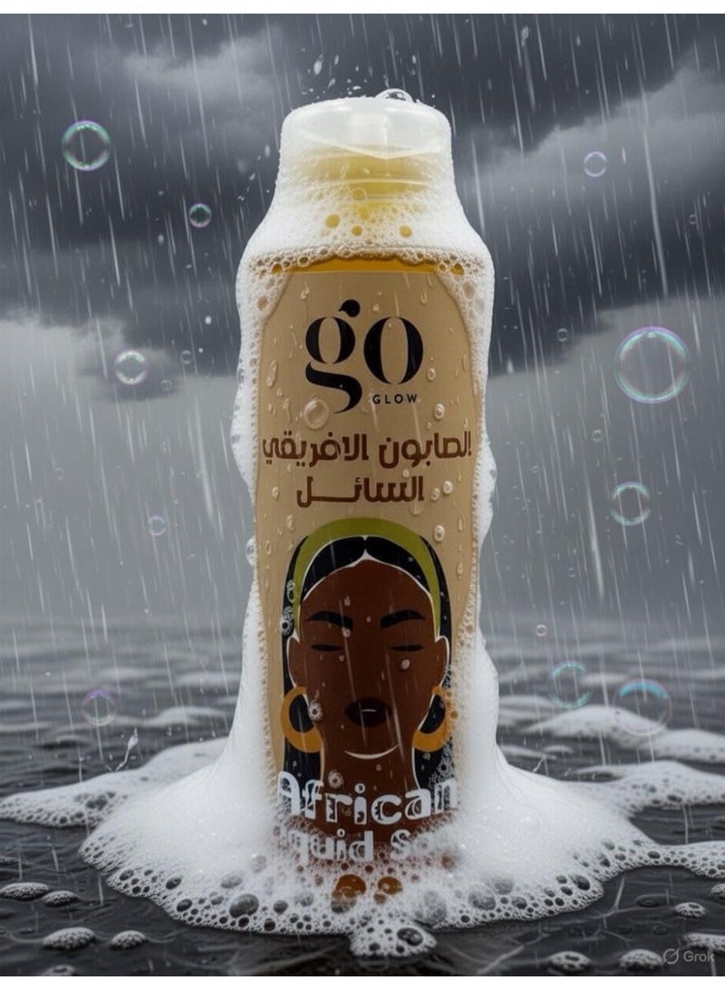 GO GLOW African Liquid Soap 400ml - Image 4