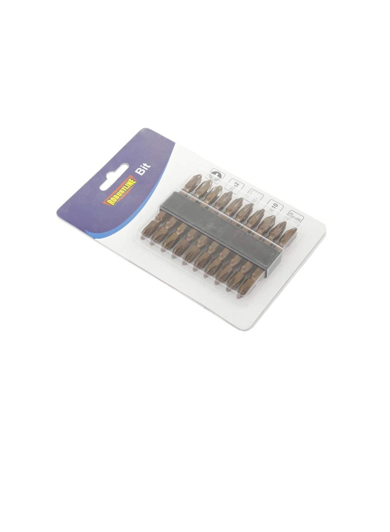 ROBUSTLINE Robustline 65 mm Patta Screw Bit Double Side Philip - 20 Pieces - Image 2