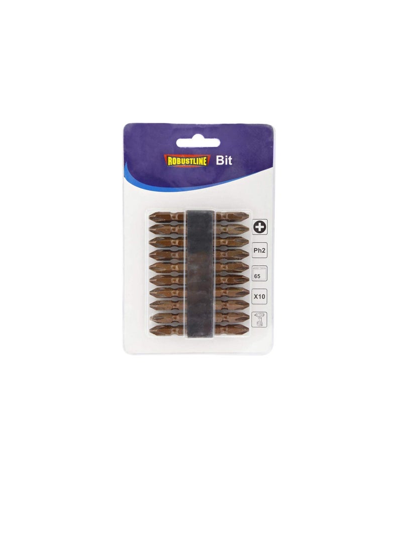 ROBUSTLINE Robustline 65 mm Patta Screw Bit Double Side Philip - 20 Pieces - Image 1